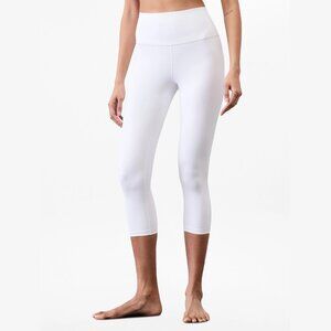Athleta Elation Ultra High Rise Capri Legging White (M) EUC